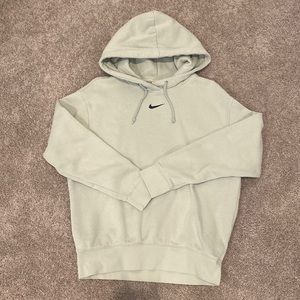 Pastel Green Oversized Nike Hoodie (Size: XS)